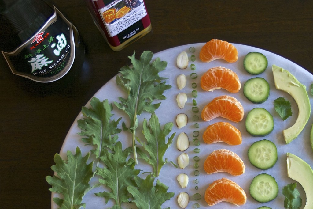 Baby Kale Sesame Citrus Avocado Salad